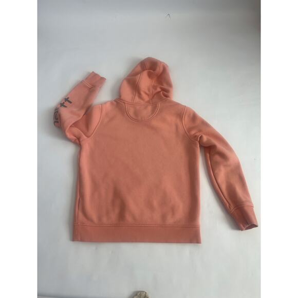 CARHARTT WOMENS PULLOVER HOODIE PEACH AND GRAY SIZE M RELAXED FIT - Picture 10 of 13